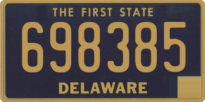 DE license plate 698385