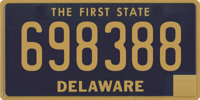 DE license plate 698388