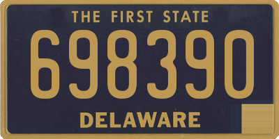 DE license plate 698390