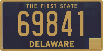 DE license plate 69841
