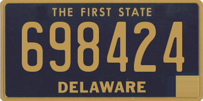 DE license plate 698424