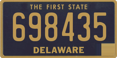 DE license plate 698435