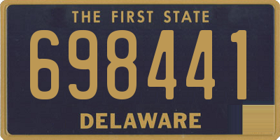DE license plate 698441
