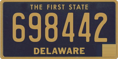 DE license plate 698442
