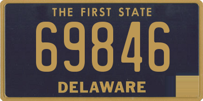 DE license plate 69846