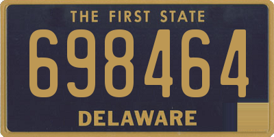 DE license plate 698464