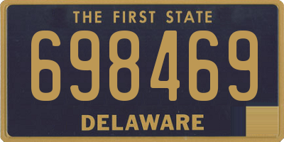 DE license plate 698469
