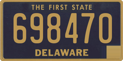 DE license plate 698470