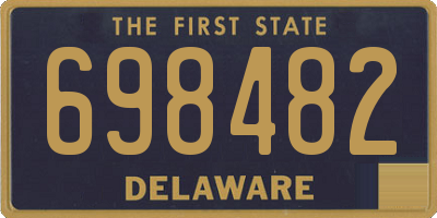 DE license plate 698482