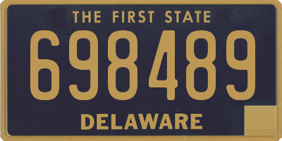 DE license plate 698489