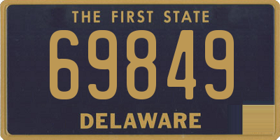 DE license plate 69849