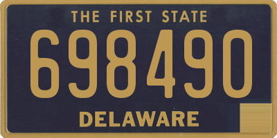 DE license plate 698490