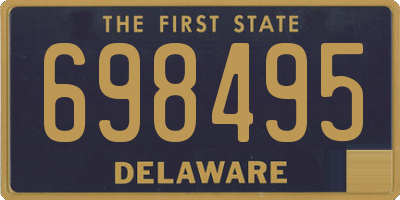 DE license plate 698495