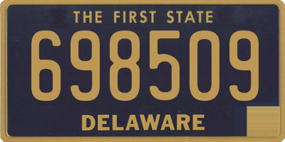 DE license plate 698509