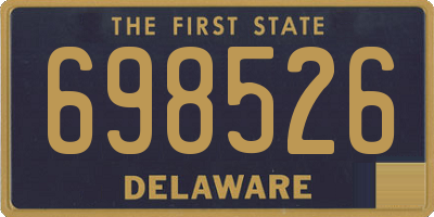 DE license plate 698526