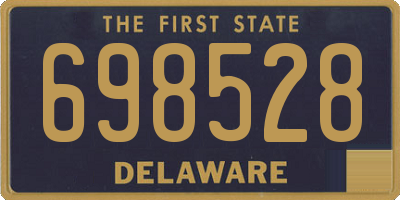 DE license plate 698528