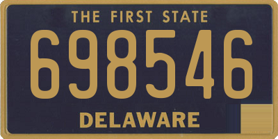DE license plate 698546