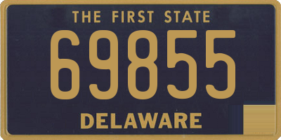 DE license plate 69855