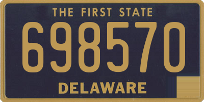 DE license plate 698570