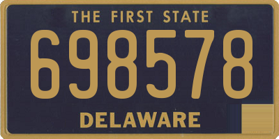 DE license plate 698578