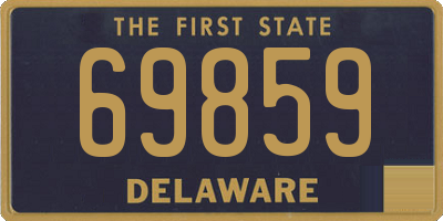 DE license plate 69859