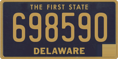 DE license plate 698590