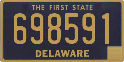 DE license plate 698591