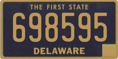 DE license plate 698595