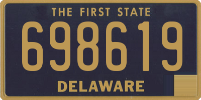 DE license plate 698619