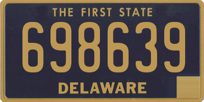 DE license plate 698639
