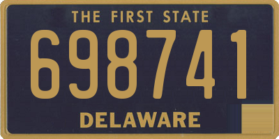 DE license plate 698741