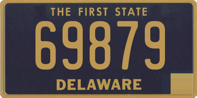 DE license plate 69879