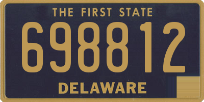 DE license plate 698812