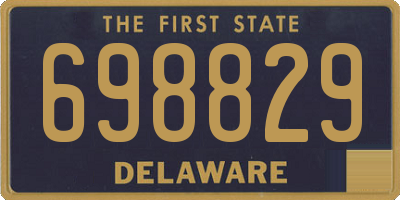 DE license plate 698829