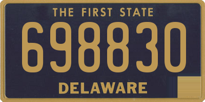 DE license plate 698830