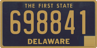 DE license plate 698841