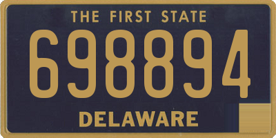 DE license plate 698894