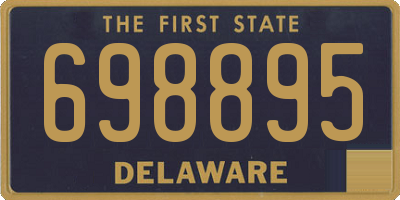 DE license plate 698895