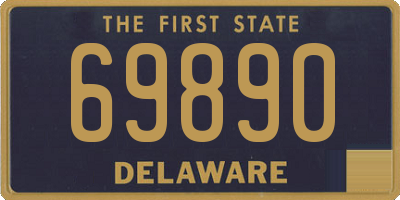 DE license plate 69890