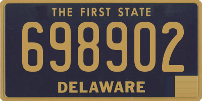 DE license plate 698902
