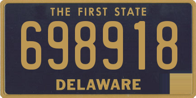 DE license plate 698918