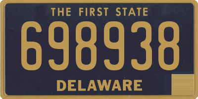 DE license plate 698938