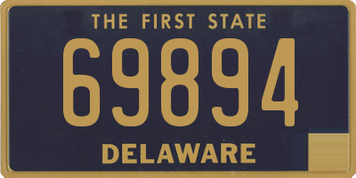 DE license plate 69894