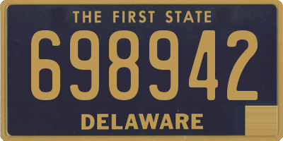 DE license plate 698942
