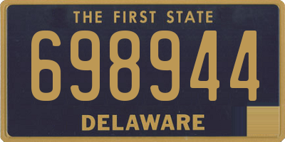 DE license plate 698944