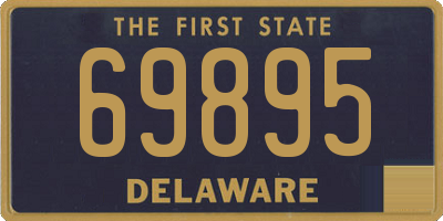 DE license plate 69895