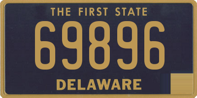 DE license plate 69896