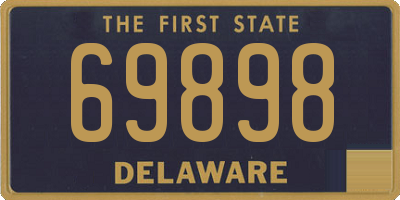 DE license plate 69898