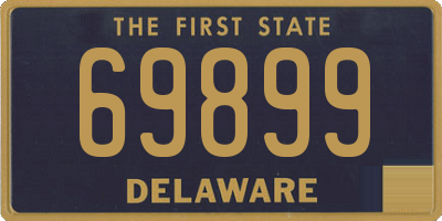 DE license plate 69899