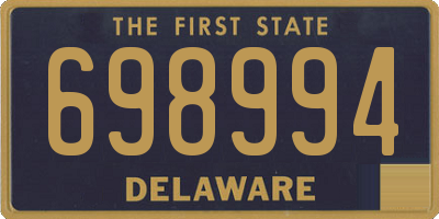 DE license plate 698994